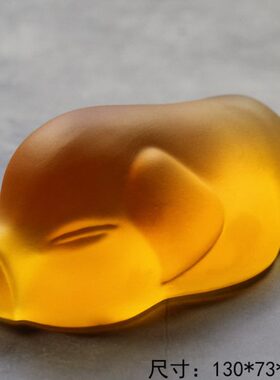 古法琉璃招财猪摆件乔迁新居生日结婚祝福礼物创意十二生肖摆件猪