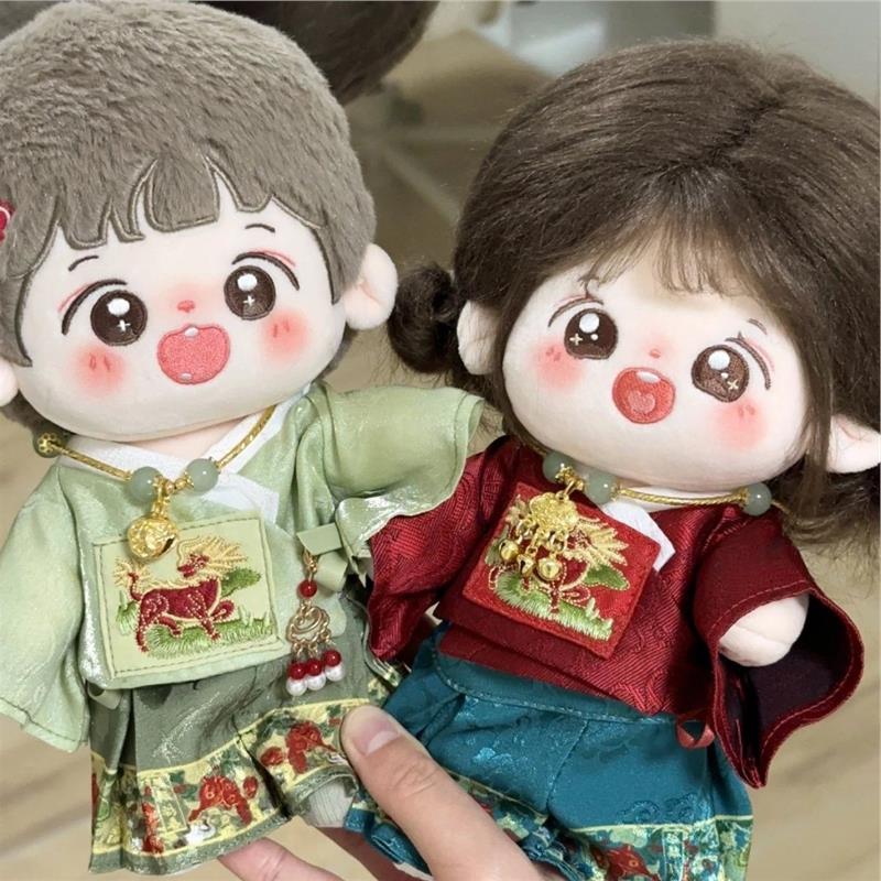 20cm娃衣20厘米棉花娃娃衣服麒麟古风套装无属性玩偶衣服换装包邮 - 图1