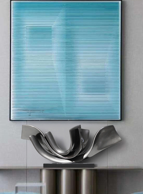 酒店艺术品玻璃钢雕塑定制样板房间别墅现代简约T抽象摆件家居饰