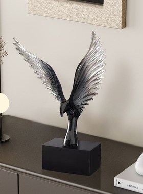 轻奢大鹏展翅电视柜家居客厅办公室桌面大展宏图酒柜装饰品鹰摆件