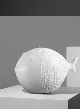 创意落地陶瓷动物狗摆件简约现代客厅桌面电视柜家居玄关软装饰品