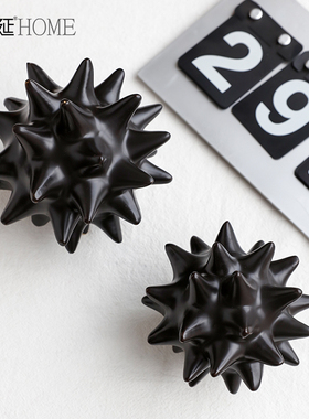 现代轻奢创意陶瓷摆件家居饰w品客厅玄关书房样板房间桌面艺术装