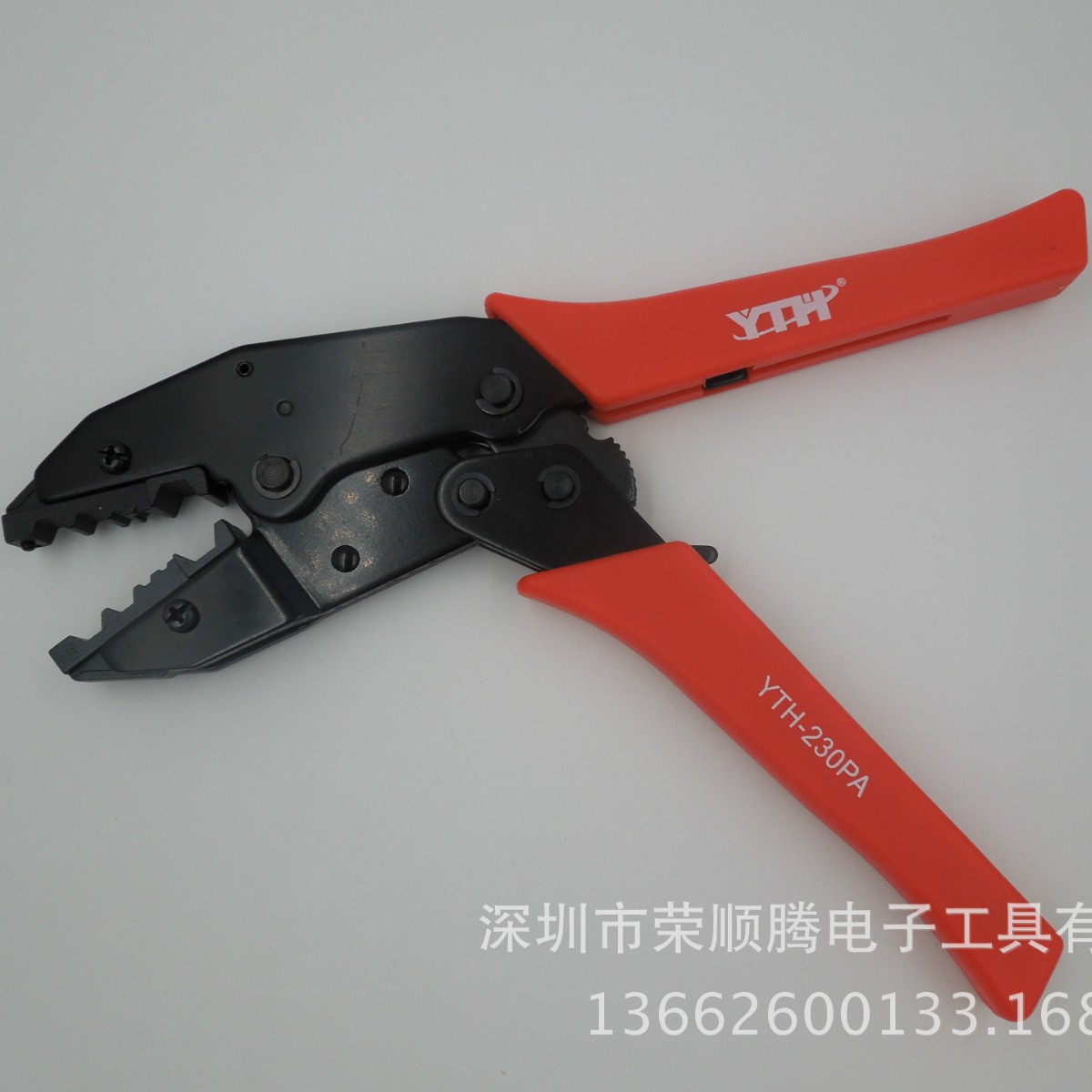 YTH-230PA bnc/q9头冷压钳RG6 RG11压接钳压线钳 F头棘轮端子钳 - 图1