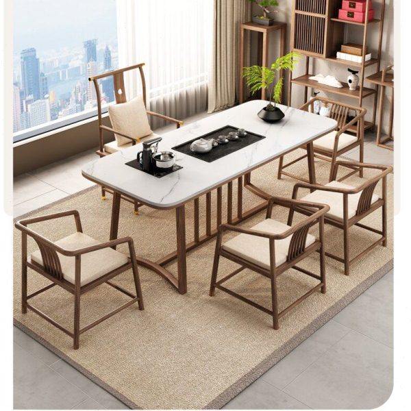 实木岩板茶台桌椅阳台办公茶台岩板茶台桌轻奢桌茶几现代简约茶桌,淘宝优惠券,粉丝福利购,淘宝优惠卷