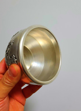 白铜 招财缸 聚宝盆摆件 家居H办公室办公桌装饰品 摆饰