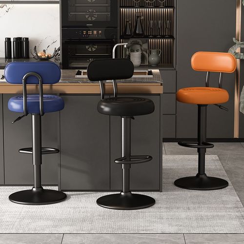 吧台椅高脚c凳轻奢高级感酒吧椅子家用升降高凳子收银前台商用吧 - 图1