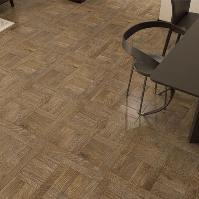 Medieval style Versailles wood grain K brick living room bedroom imitation wood floor tile grid parquet bed and breakfast retro floor