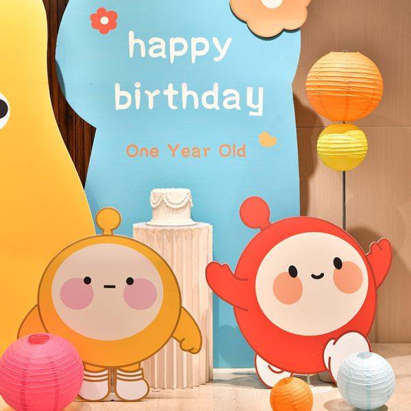 糖果色蛋仔派对生日男孩女孩背景冲鸭大蛋仔定制KT板餐厅酒店布置,淘宝优惠券,粉丝福利购,淘宝优惠卷