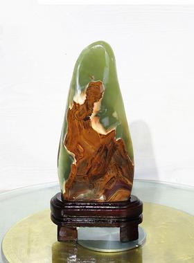 阿富汗玉石天然石头精品观赏石原石高档奇石客厅玄关摆件玛瑙彩石