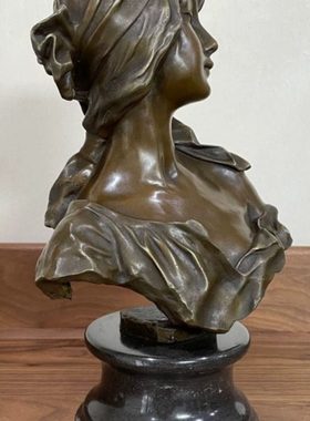 铜雕塑西洋美女头像铜工艺品铜像欧式古典家居装饰品摆件商务礼品