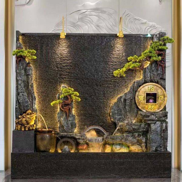 水幕墙假山喷泉流水屏风隔断户外装饰花园庭院造景酒店公司大摆件,淘宝优惠券,粉丝福利购,淘宝优惠卷