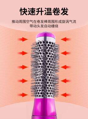 多功能卷风梳女士家用电动卷发器五合一负离子护发造型梳