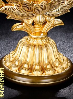 慧宝八瑞物黄铜供桌摆件家用桌面供奉密宗佛前用品准提镜宝镜