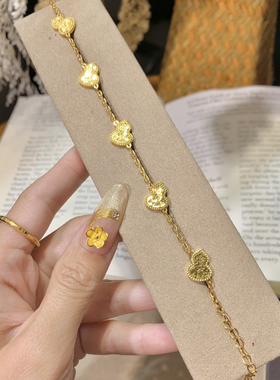 正品葫芦手链金包银999转运锦鲤实心碎碎冰手串金店同款24k送礼物