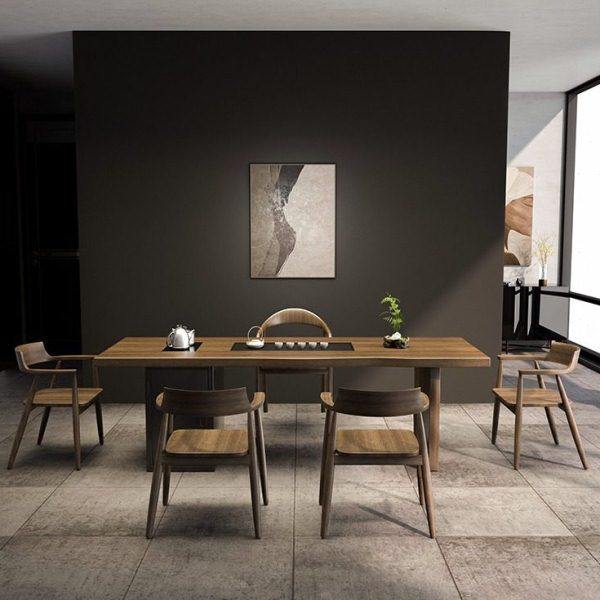 现简约实木茶桌原木茶几大板禅意功夫茶台客厅民宿接待茶桌椅,淘宝优惠券,粉丝福利购,淘宝优惠卷