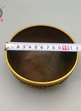 纯铜聚宝盆摆件麒麟八宝聚宝盆家居玄关装饰品摆设聚宝盆铜碗