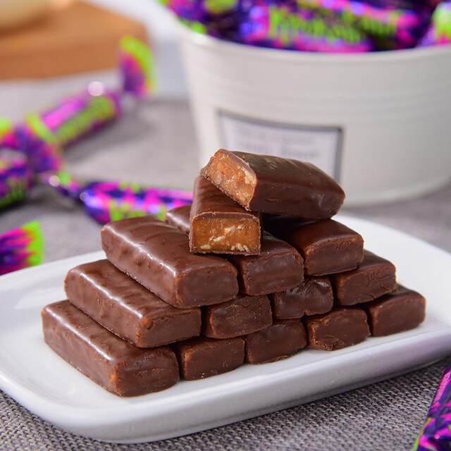 Russian imported purple candy chocolate nut peanut sandwich wedding candy 500g snacks casual snacks