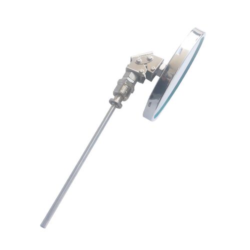 wss-581 双金属温度计1.5级 8 l=75mm 表盘150mm 0-200 m27*2 - 图0