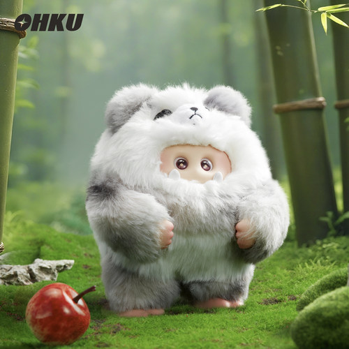 OHKU 绒绒怪茸茸森林系列搪胶毛绒盲盒挂件摆件礼物 - 图3