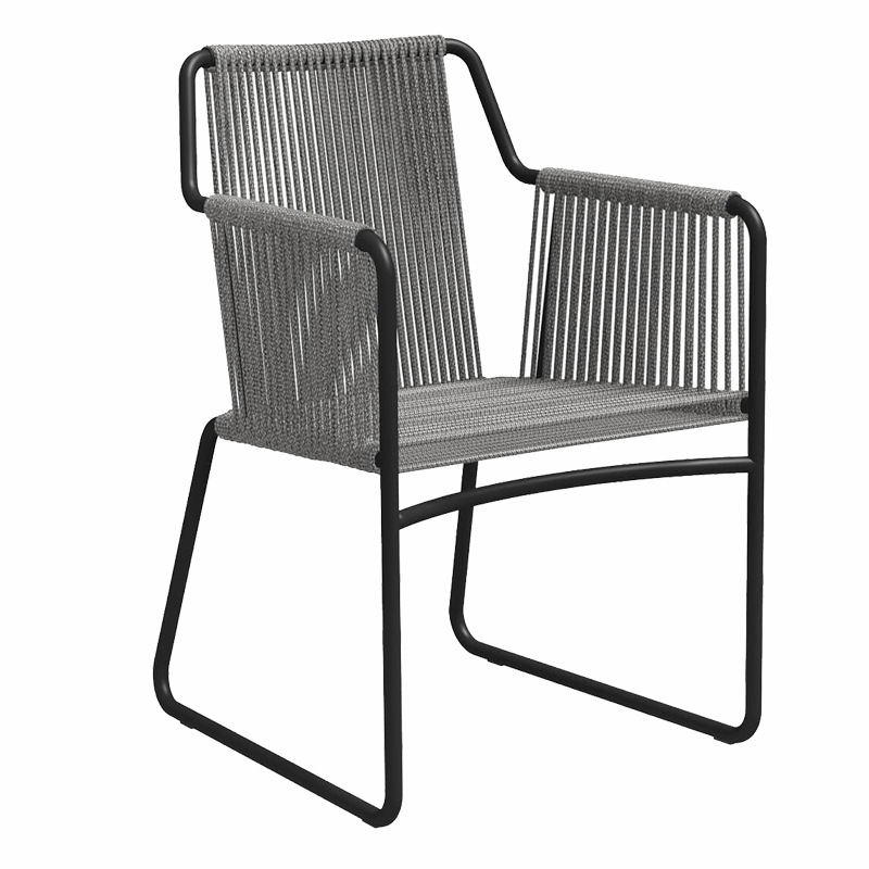 北欧庭院户外餐桌椅休闲露天露台花园室外阳台藤椅子简约别墅家具 - 图3