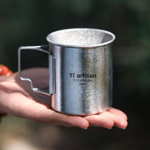 钛工匠钛杯户外纯钛水杯露营便携式茶杯咖啡杯子钛合金单层马克杯 - 图3