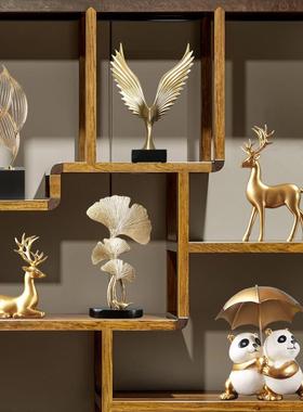 北欧轻奢装饰品麋鹿新房搭配套装创意客厅样板房酒柜摆件新居