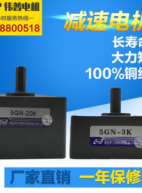 微型交流齿轮调速定速电机220v减速电机120W 5IK120RGN m5120-502