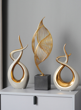 电视柜装饰品摆j件现代简约玄关进门客厅高端大气酒柜摆设轻奢高