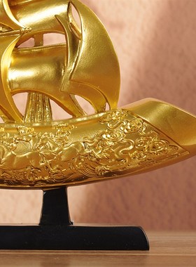 一帆风顺帆船摆件k家居酒柜玄关装饰品轻奢高档客厅办公室乔迁新