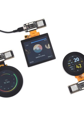 微雪 ESP32-S3 RGB显示屏Wi-Fi/蓝牙无线驱动板 多尺寸触控屏可选