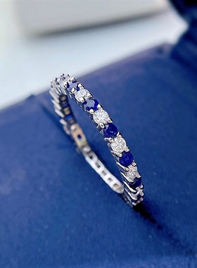 珠宝 2023新款92u5银高碳钻新款小众设计戒指冷淡风简约戒指