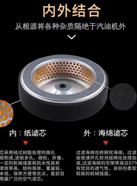 汽油发电机空滤芯SHT11500 SH11000 GX630 GX690圆形空气滤芯
