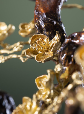 朱炳仁铜喜上眉梢家居客厅装饰精品喜鹊摆件工艺品礼品喜出望外