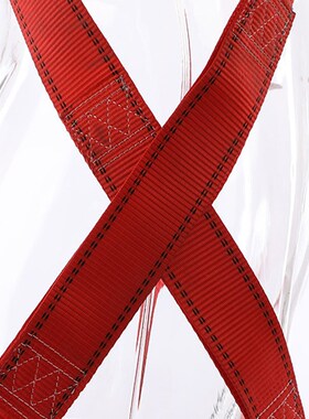 欧式全身五点式缓冲双钩安全带高空作业防坠落保险带双钩带缓冲包