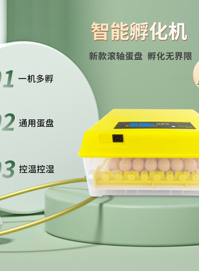 全自动孵化器智能家用孵化机水床孵化箱鸡鸭鹅鸽子鸟卵蛋器孵蛋器