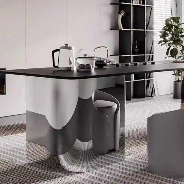 阳台茶桌轻奢现岩板亚克力悬浮底座茶盘电器一体家居客厅茶台,淘宝优惠券,粉丝福利购,淘宝优惠卷