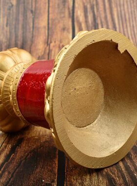 西藏手摇转金轮底座精美树脂莲花手摇转金轮底座镶嵌家用摆件结实