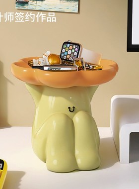 仙人掌钥匙收纳摆件客厅入户门口家E居装饰治愈系玄关收纳盒置物