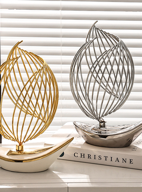 一帆风顺帆船摆件家居好物办公室客厅乔迁新居酒柜电视.柜装饰礼