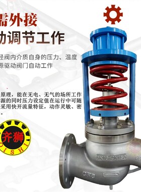 自力式调节阀 ZZYP气缸式气体蒸汽压力减压稳压调压阀 法兰恒压阀