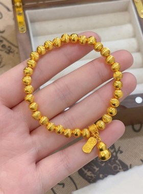 金店款招财小葫芦猫眼珠手链女精致轻H奢气质高级感小众设计手串