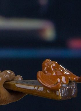 引福归堂钟馗配件 福扇  陶瓷