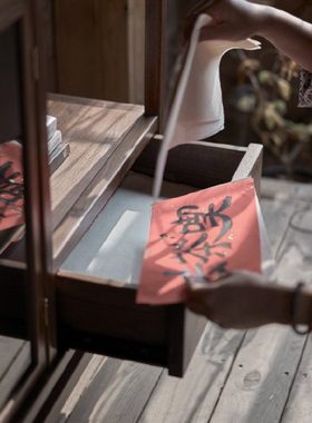 禅意新中式实木博古架书架黑胡桃木双门展示柜多宝格置物架