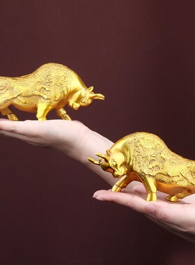 纯铜牛摆件财牛运牛仿古铜器礼品铜M工艺品小号铜牛包邮