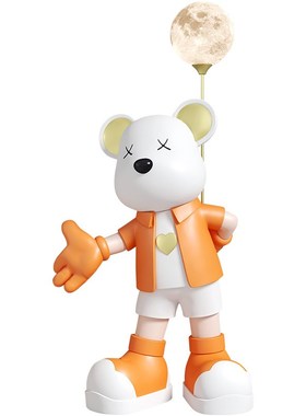 暴力熊客厅摆件大型落地高级w感装饰品电视柜蓝牙音响开业迎宾礼