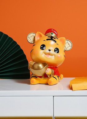老虎储蓄存钱罐虎年吉p祥物能进能出本命年吉祥物酒店公司年会礼