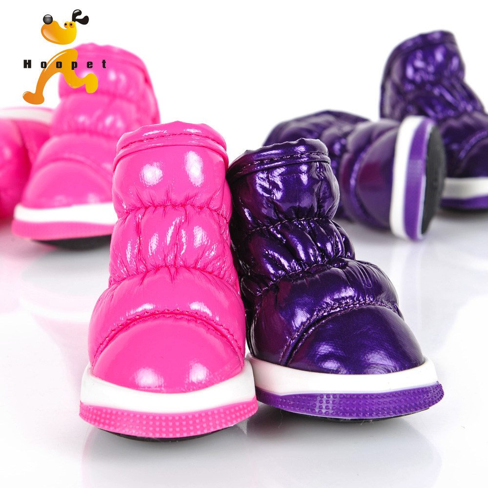 小狗狗鞋子一套4只泰迪比熊雪纳瑞小型犬雪地靴宠物冬季不掉棉鞋,淘宝优惠券,粉丝福利购,淘宝优惠卷