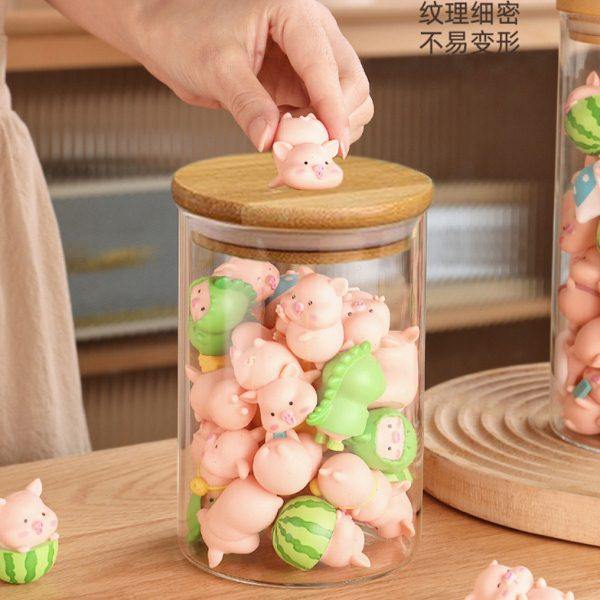 萌粒收纳罐摆件收纳盒储蓄罐密封罐透明玻璃星星萌粒珠收纳储物罐,淘宝优惠券,粉丝福利购,淘宝优惠卷