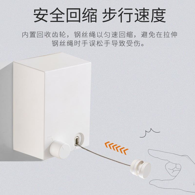 新疆包邮哥隐形收l缩晾衣绳室内免打孔伸缩杆晾衣架浴室晒晾衣神 - 图1