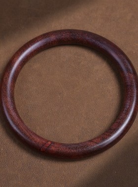 天然印度小叶紫檀木古法精雕手环镯男女士素款简约轻奢Z复古民族